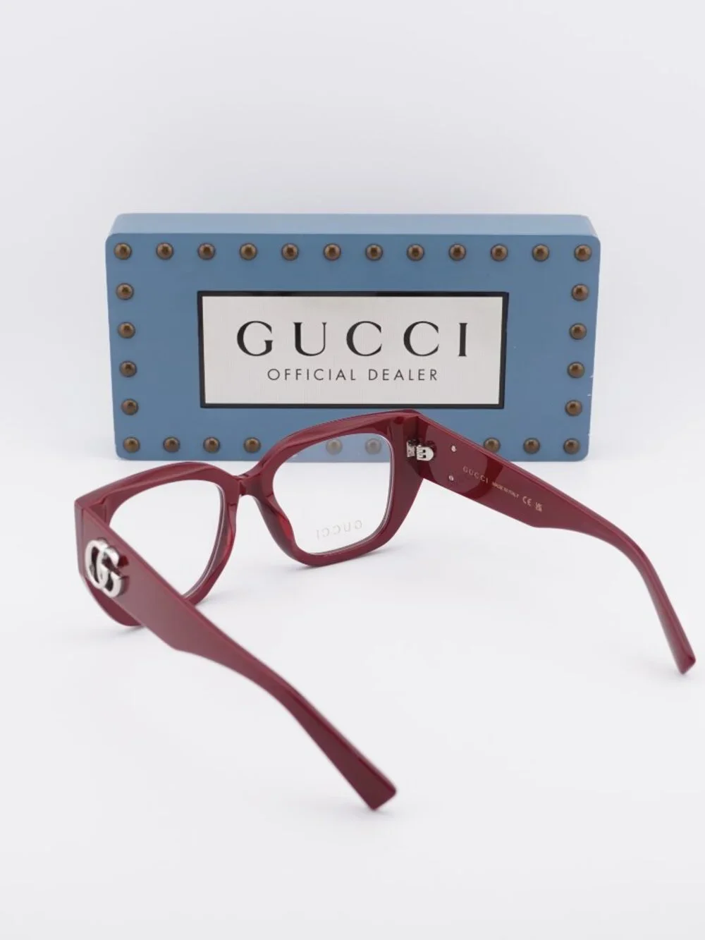 Gucci GG1952O 003 Square Eyeglasses 51mm - Burgundy